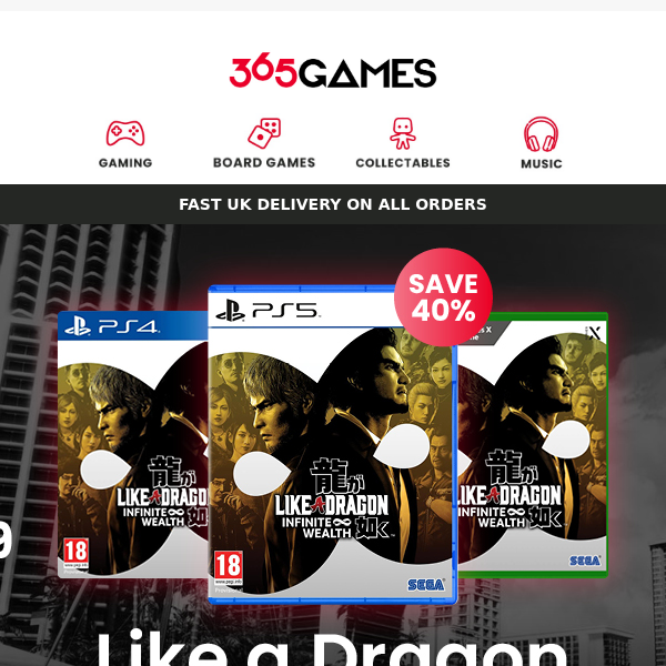 Save 40% off Like a Dragon + more on sale