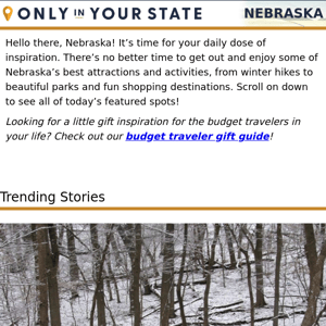 This Winter Hike Will Show You The Cornhusker State Like Never Before