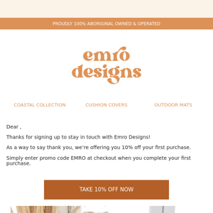 [10% Off] Welcome to Emro Designs!