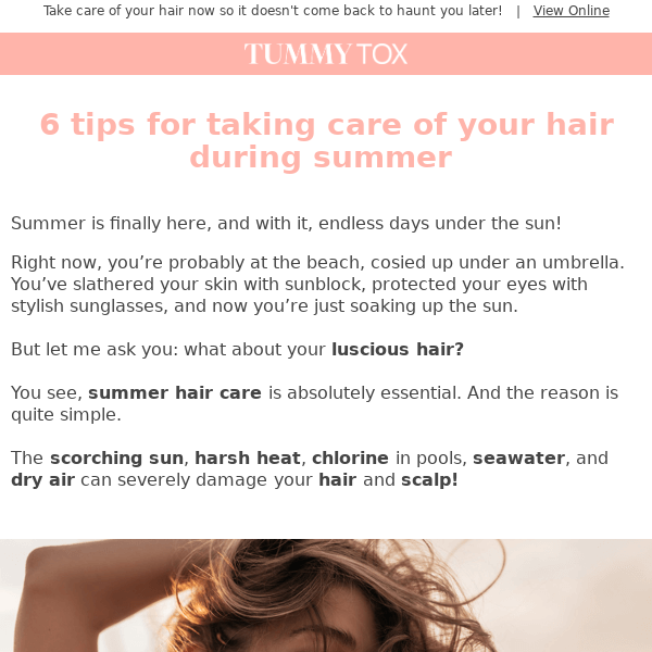 6 tips for taking care of your hair during summer 👩‍🦱