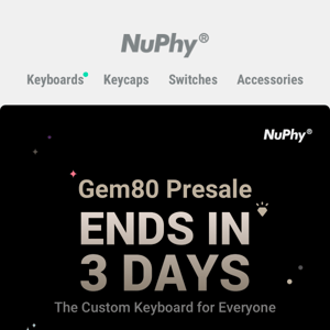 Gem80 Presale Ends in 3 Days!