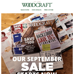 Ready, Set, Save: September Sale is Here!