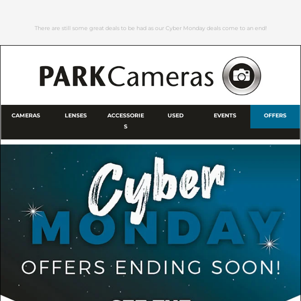 Last chance for a whole host of Cyber Monday special offers!