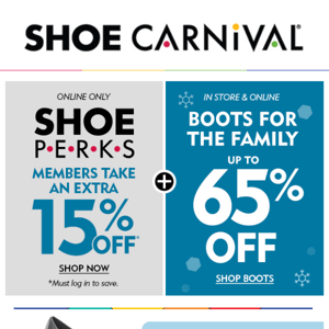 15% off + Boots up to 65% off – Don’t miss it!​