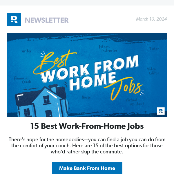 15 Best Work-From-Home Jobs