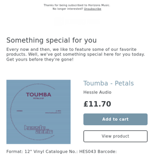 NEW! Toumba - Petals [hessle audio]