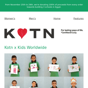 Kotn x Kids Worldwide