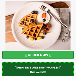 🫐Order PROTEIN BLUEBERRY WAFFLES!🧇| Healthy & Fresh Meal Prep