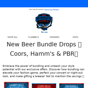 3 Great New Bundle Offers From Coors, Hamm's and PBR!