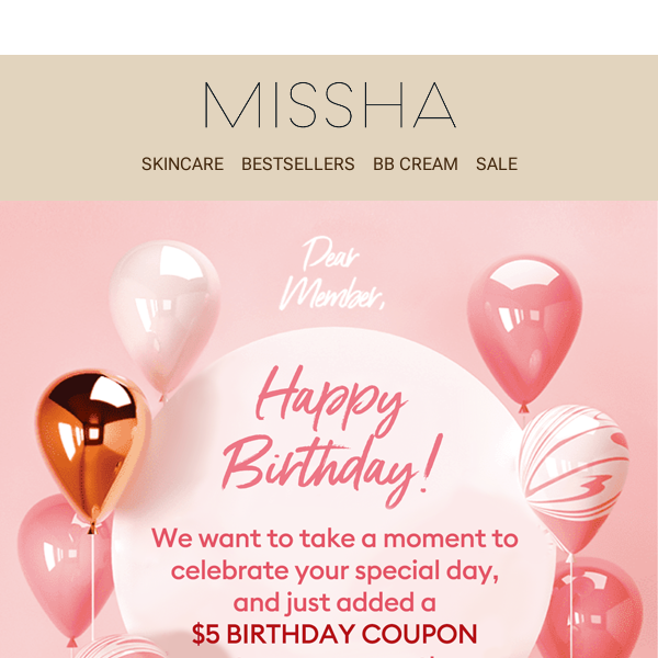 Happy Birthday, Missha! A Gift for You 🎉