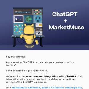 New integration: ChatGPT & MarketMuse