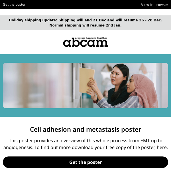 Cell adhesion and metastasis poster