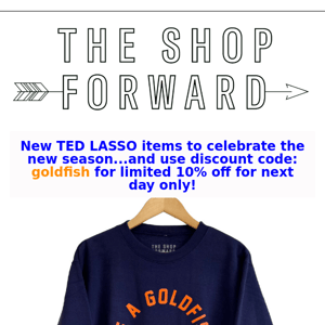 ⚽NEW Ted Lasso Items w/ 24 hr Discount Code to celebrate!💙💛