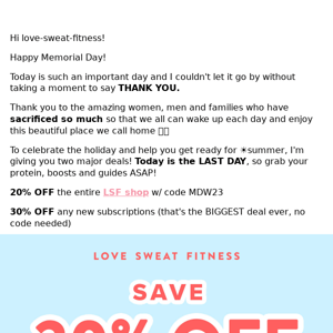 Love Sweat Fitness this is NEEDS to be said