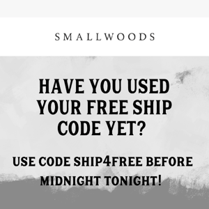 Free Shipping Sitewide!