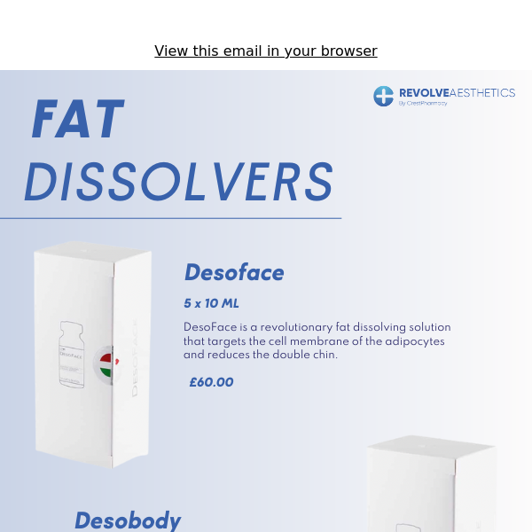 Try Our Revolutionary Fat Dissolving Products! 🔥