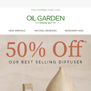 50% Off Our Best Selling Diffuser 🌿