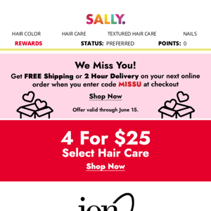 Oh My ion!! 😸 Your Fave Hair Care Brand Is 4 For $25!