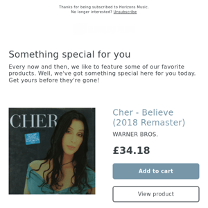 NEW! Cher - Believe (2018 Remaster)
