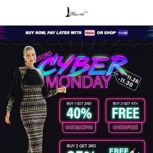LAST DAY FOR CYBER MONDAY SALE!