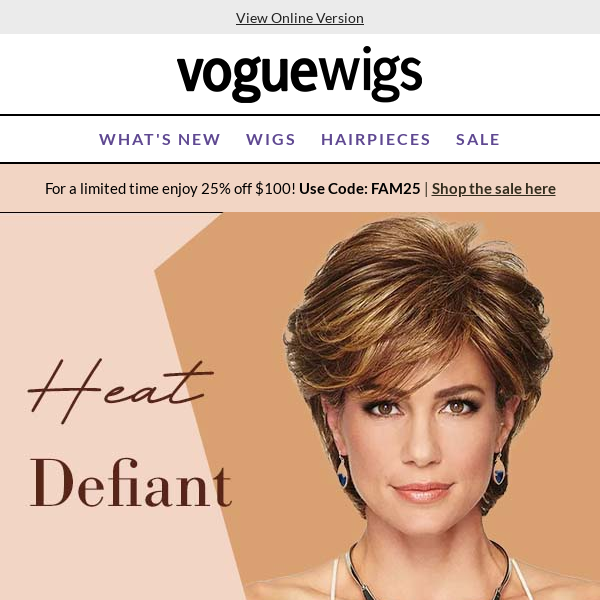Wigging Out? Heat-Friendly Wigs to the Rescue! Shop Voguewigs.com for Instant Hair-apy 😎