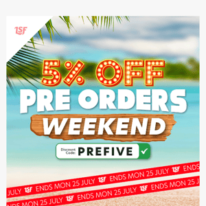 5% OFF 🌴 75 of your favourites