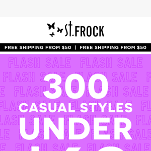 ⚡FLASH SALE⚡ | Shop 300 Styles Under $60