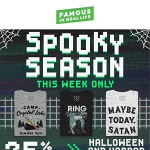 Spooky Season 🎃 25% Off Halloween & Horror