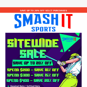 🚨 EXTRA Big Savings at Smash It Sports!