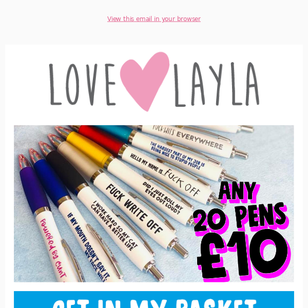 ANY 20 Pens ONLY £10