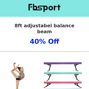 FB-sport 8ft Balance Beam Restocked, on sale 129.9!