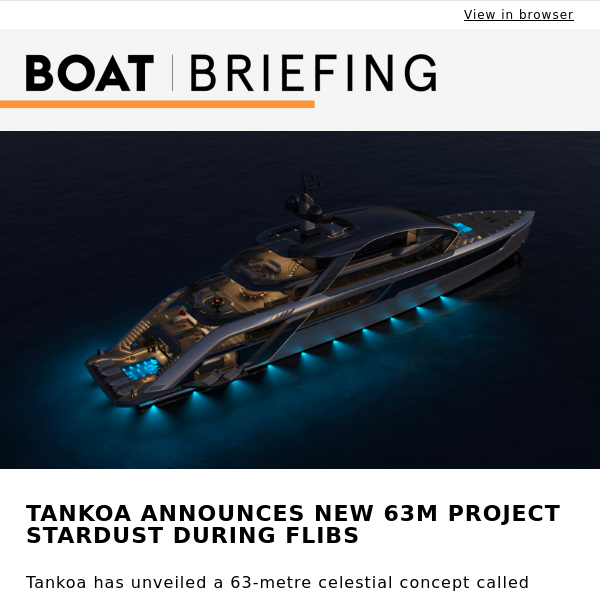 Tankoa announces new 63m Project Stardust