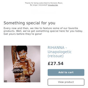 DONT DELAY! RIHANNA - Unapologetic (reissue)