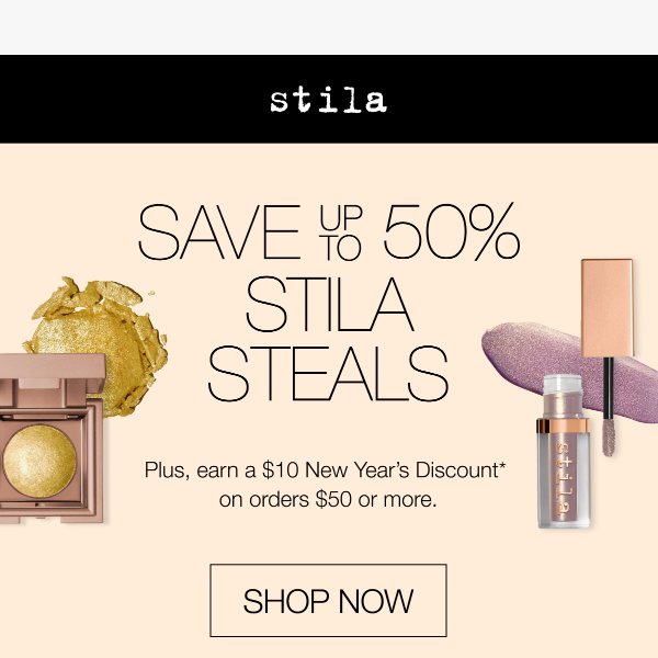 Stila Steals up to 50% Off