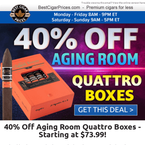 ❇️ 40% Off Aging Room Quattro Boxes ❇️