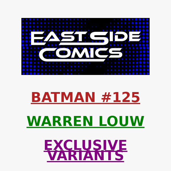 🔥PRE-SALE LIVE in 30-Mins at 2PM (ET) 🔥 WARREN LOUW BATMAN #125 CATWOMAN EXCLUSIVE VARIANTS - STUNNING! 🔥 PRE-SALE TODAY (6/12) at 2PM (ET) / 11AM(PT)