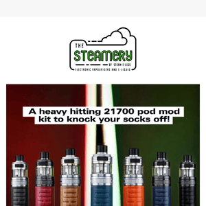 A heavy hitting 21700 pod mod kit to knock your socks off!