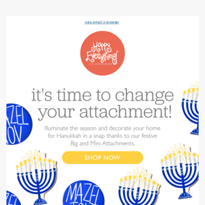 It's time to change your attachment! 🕎