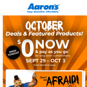 We’ve scared up the October ad!