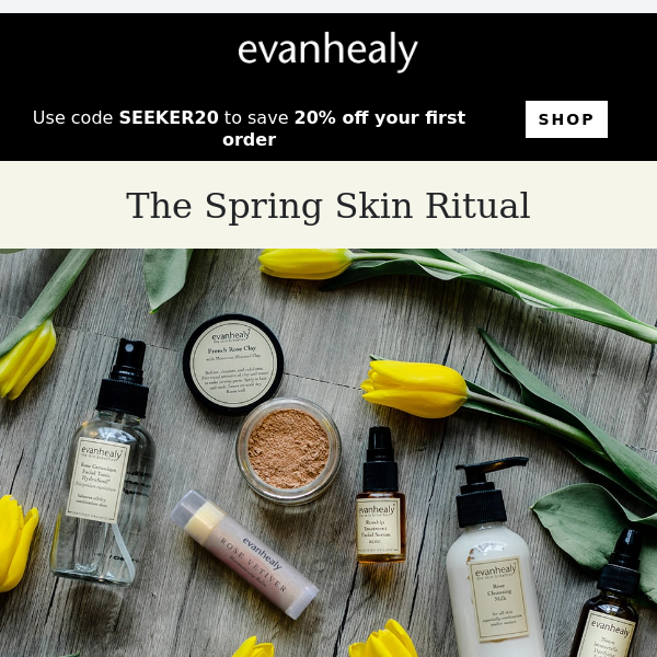A Spring Skin Ritual inspired by the lightness of the season