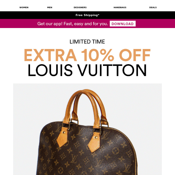Buy Free Shipping Good Condition LOUIS VUITTON Louis Vuitton