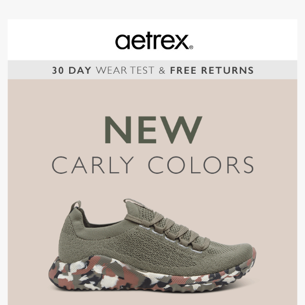 THREE NEW COLORS for Carly Sneakers 😎 - Aetrex