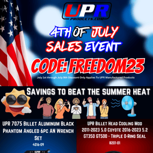July 4th Sale Happening Now!
