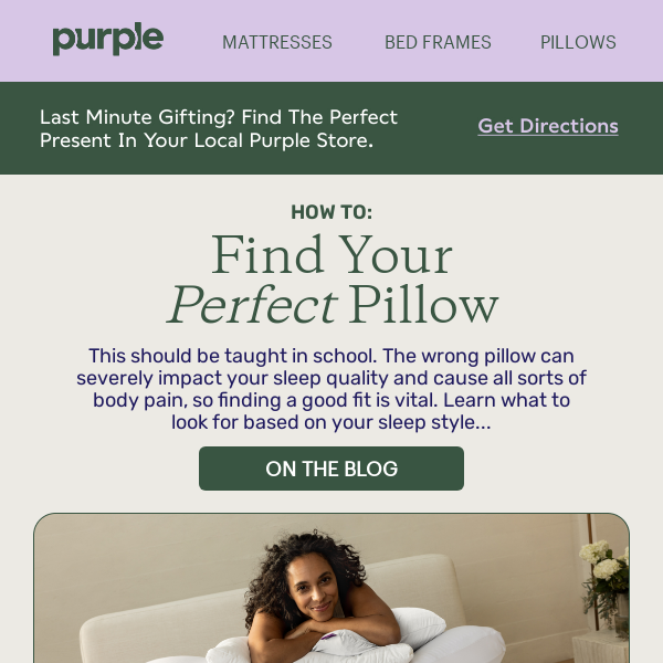 Let’s find your perfect pillow.