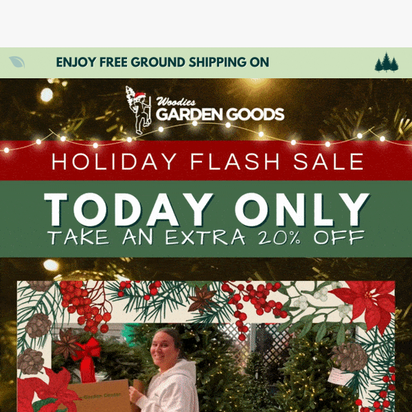 ⌛Today Only: Take An EXTRA 20% OFF The Holiday Shop!🌲