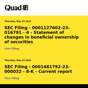 Quad SEC Alert