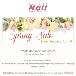 💅  Spring Sale Preview! Starts Next Tuesday 💐