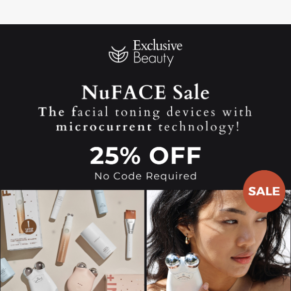 Look and Feel More Beautiful with NuFACE - 25% Off Sale