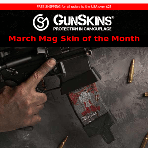 Curious what the design for Mag Skin of the Month is for MARCH?