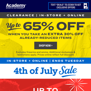 Starts Now | 4th of July Sale | Up to 50% Off!